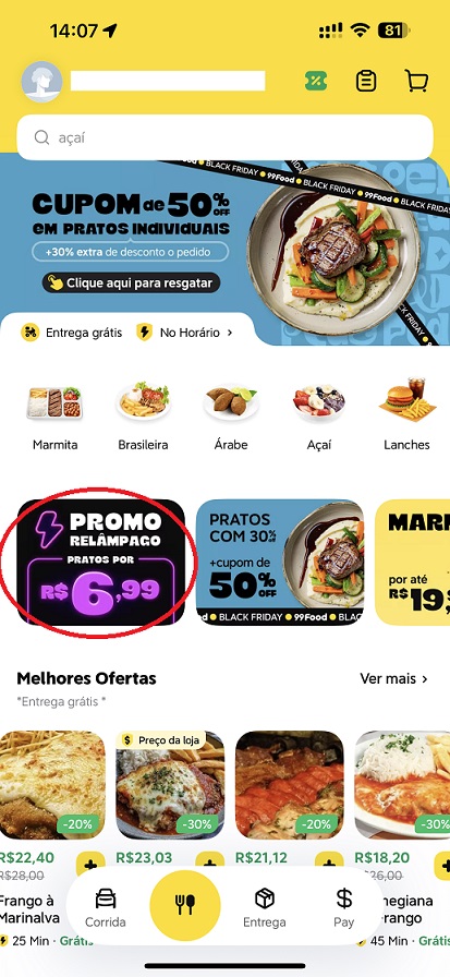🍔 Promoção Relâmpago 99 Food: Pratos Deliciosos por Apenas R$6,99 + Ganhe R$40 de Desconto! promoção relampago 99 food 2